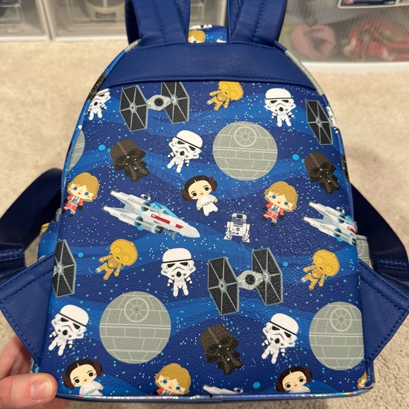 Loungefly Star Wars Chibi Icons A New Hope Blue Iridescent - Picture 6 of 11